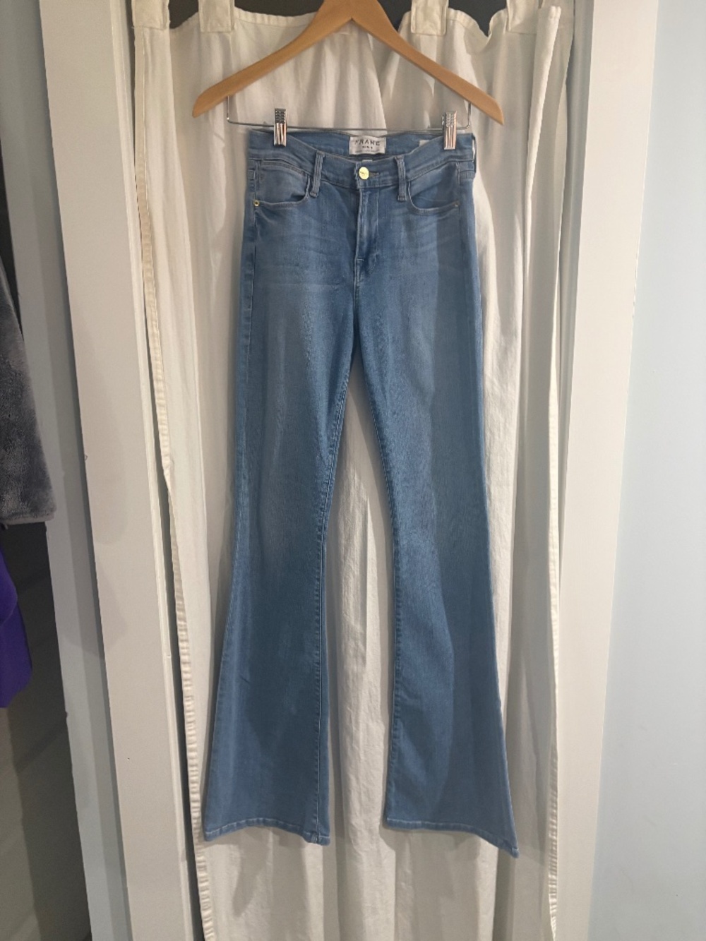 Frame Denim Light Blue Flare Jeans